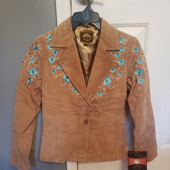 western blazer embroidered